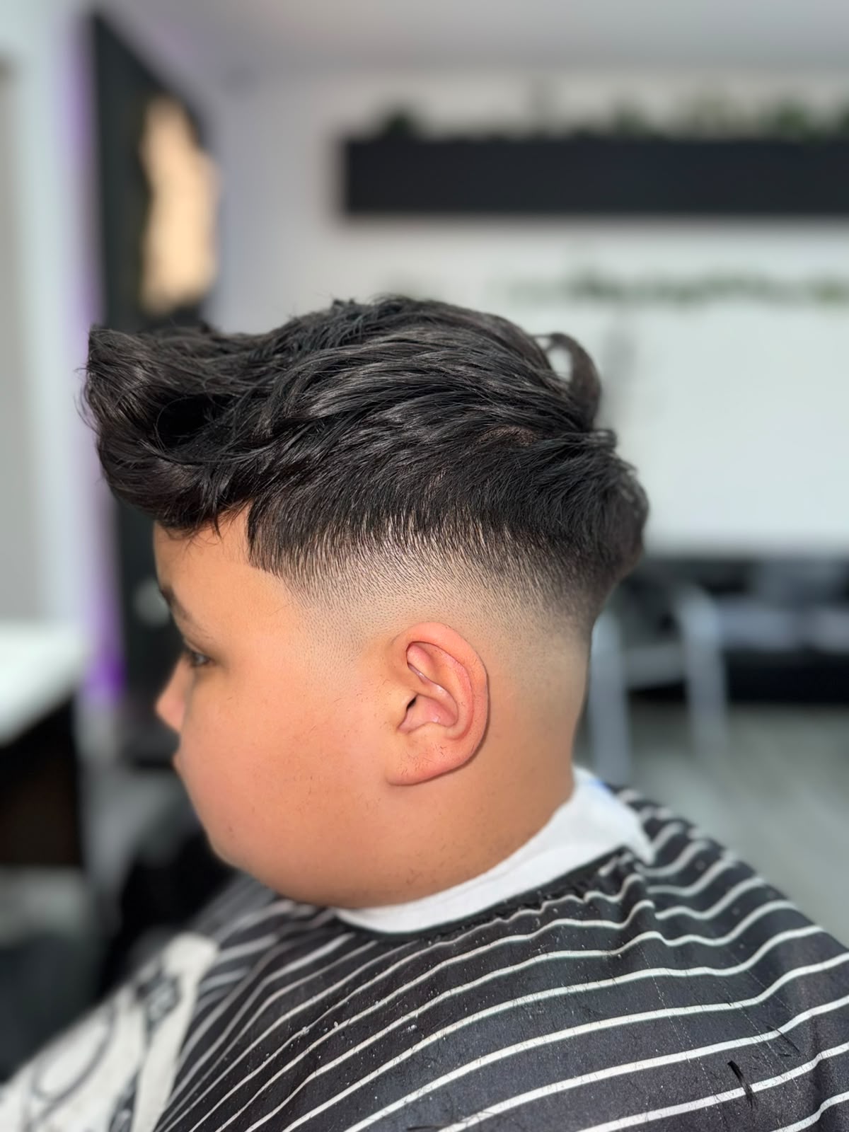 Fade mit texturiertem Oberkopf